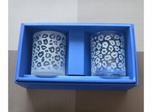 ヒョウ柄ペアオールドグラス